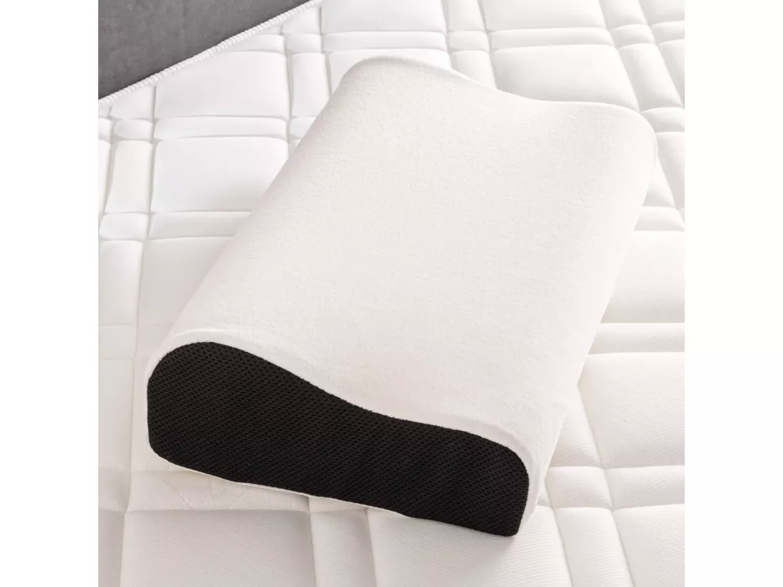 Lot de 2 oreillers ergonomiques Bultex à mémoire de forme 33x52