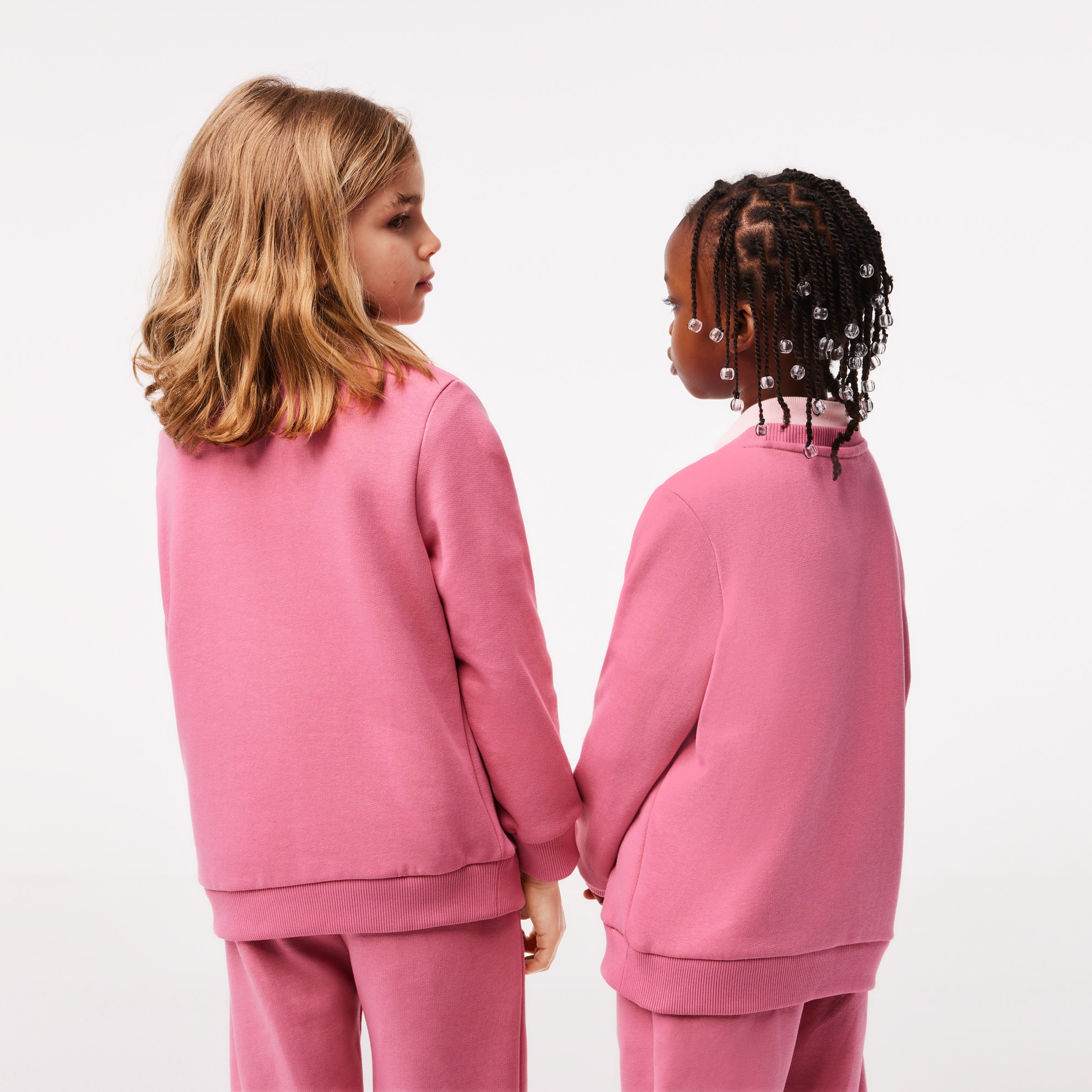 Sweatshirt enfant Lacoste en molleton de coton biologique Pullovers & Sweatshirts - Rose - Lacoste - Enfant