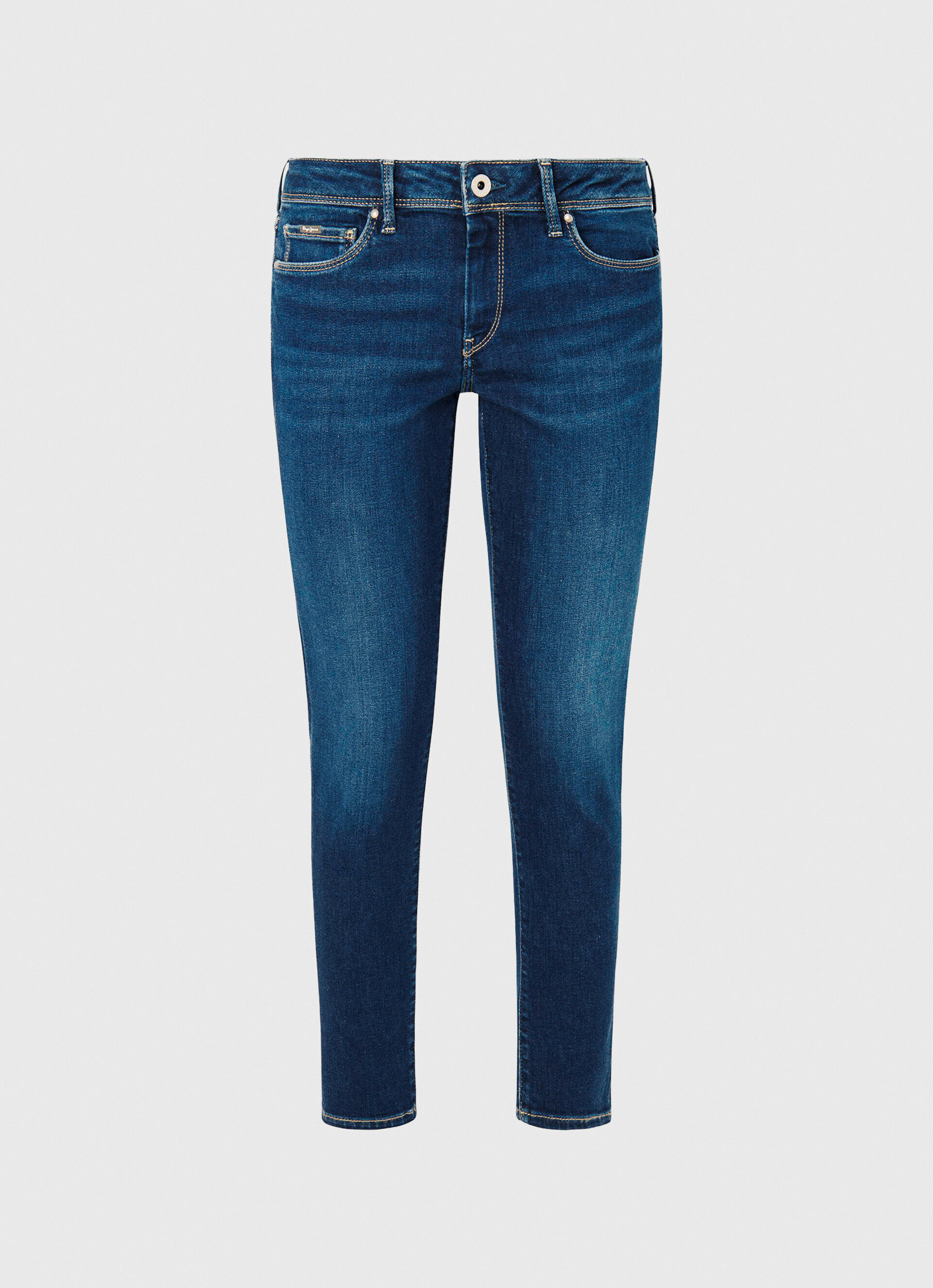 Calça jeans Lola Fit Skinny de cintura média - jeans