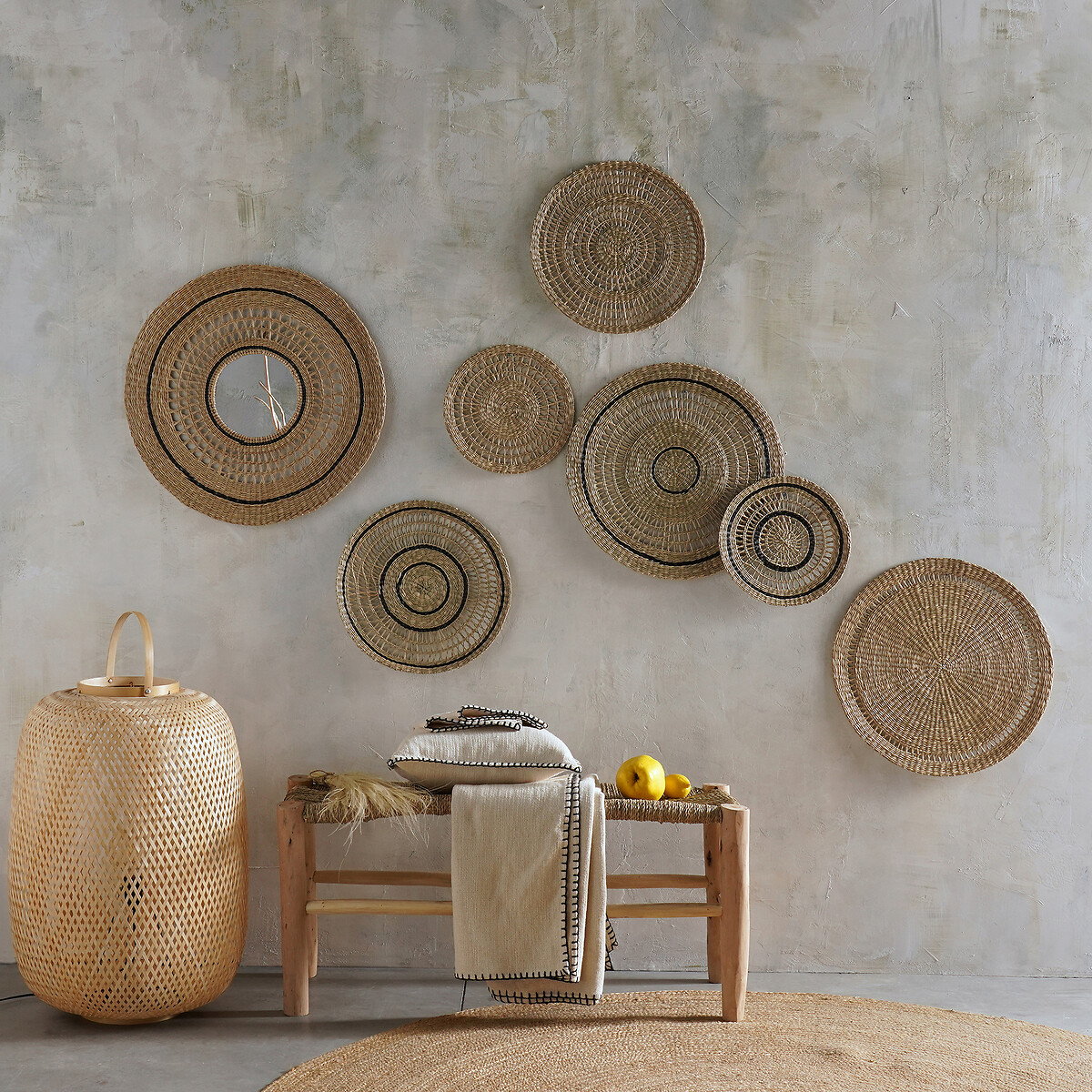 LA REDOUTE INTERIEURS<br>Conjunto de 3 decorações de parede, Jutlo