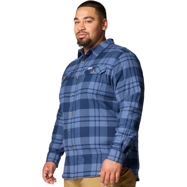 Chemise COLUMBIA FLARE GUN STRETCH FLANNEL COLLEGIATE NAVY RIVER CROSSING PLAID