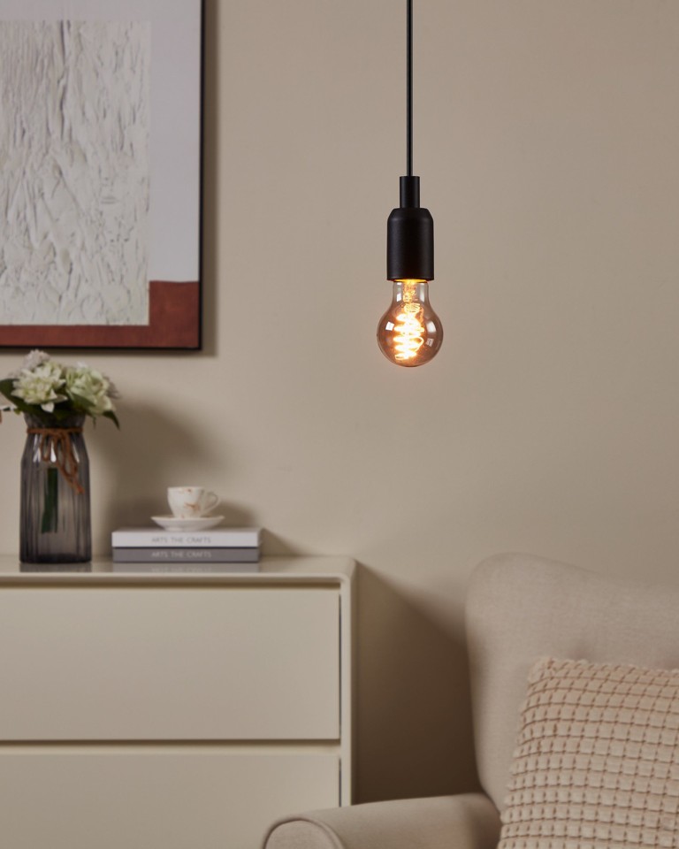 EGLO - E27 A60 spiral, røg - Varm hvid - Zigbee, Bluetooth