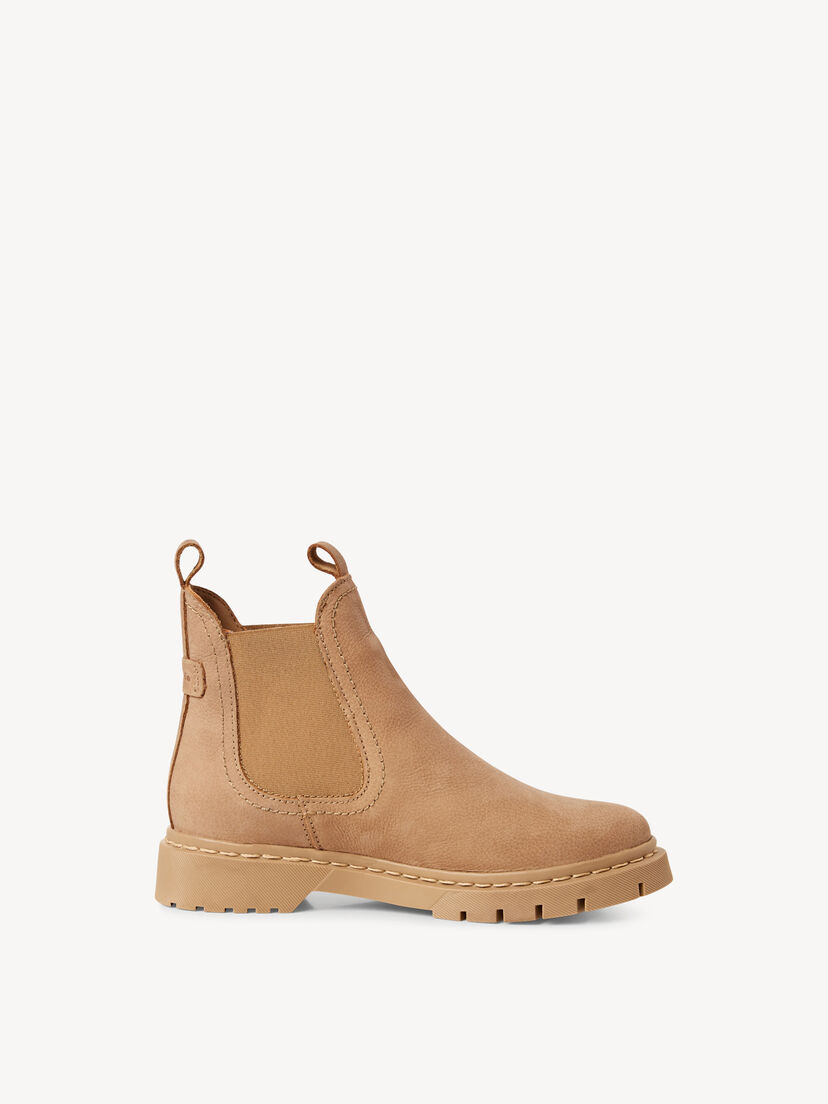 Leren Chelseaboot - beige