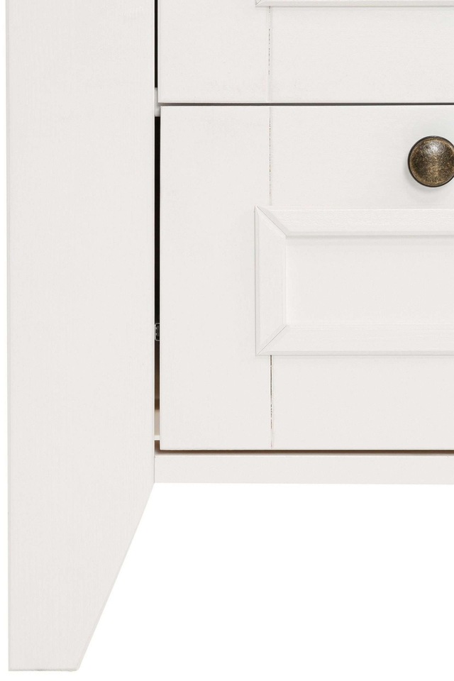 Home affaire Garderobenschrank »Skandinavia« Massivholz, mit Spiegel und seitlichen Hängemöglichkeiten