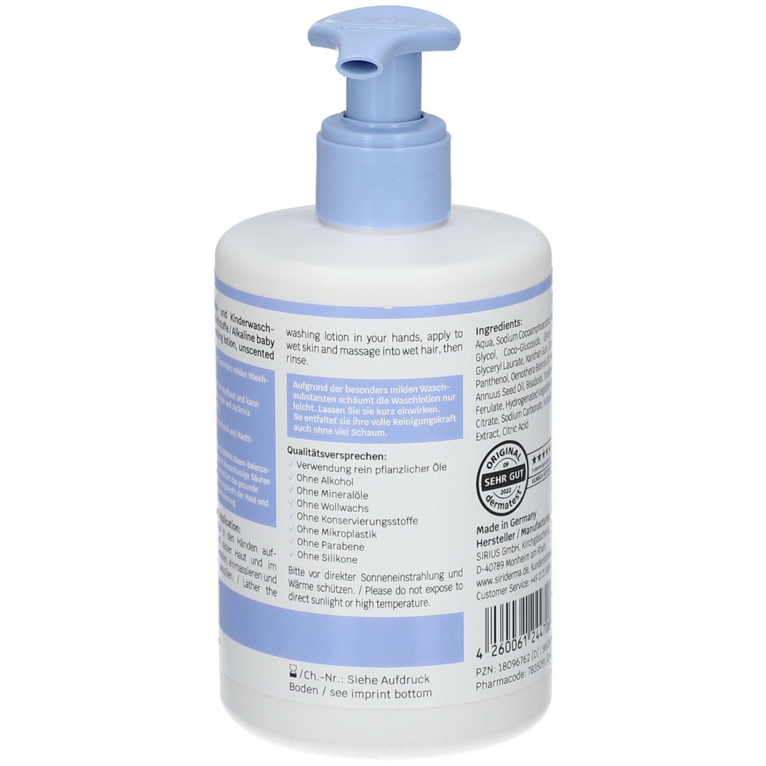 SIRIDERMA Baby- und Kinderwaschlotion Haut & Haar