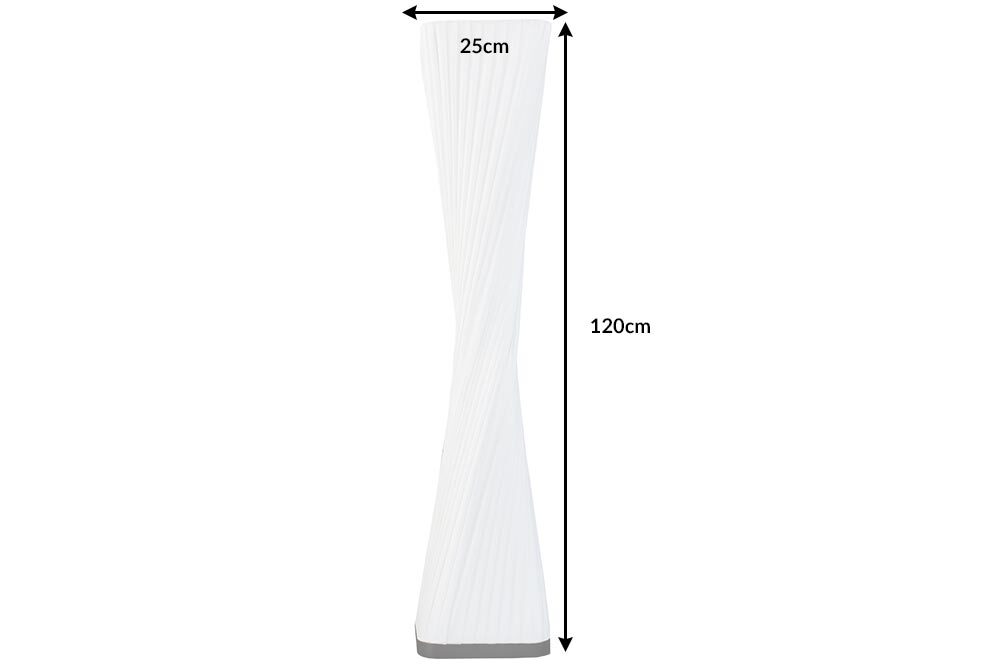 Moderne Design Stehlampe PARIS X 120cm weiß Stehleuchte