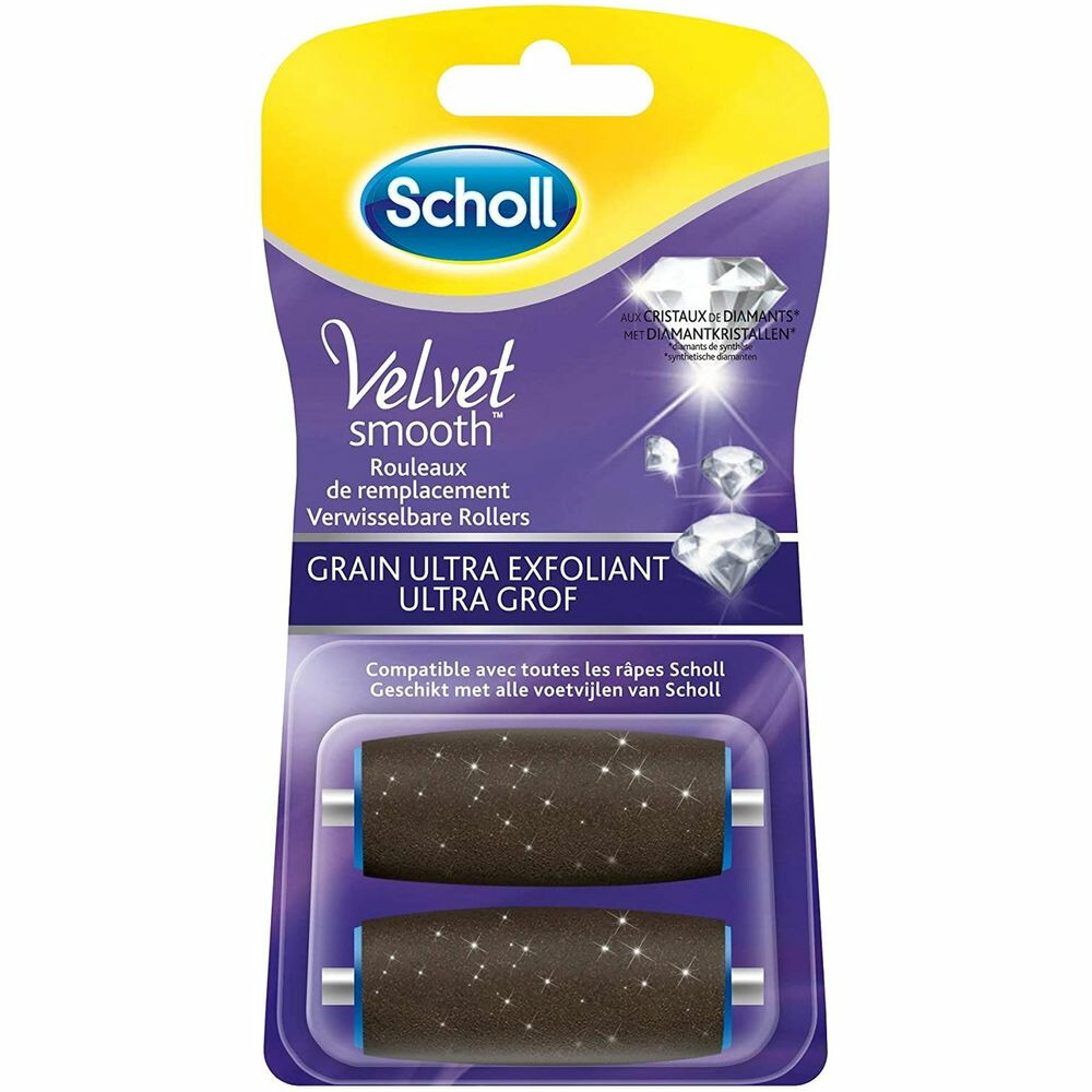 Scholl Velvet Smooth Elektrische Voetvijl Navulling Ultra Grof2 stuks