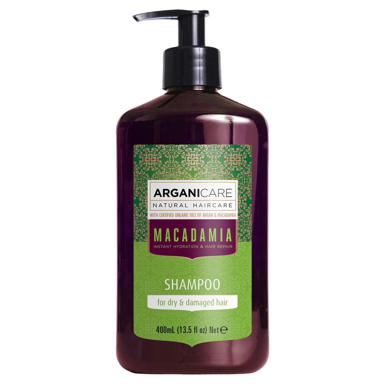 Arganicare Shampooing réparateur Argan & Macadamia cheveux secs et abîmés -  400 ml