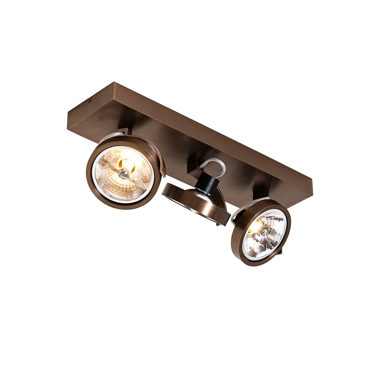 Design spot donkerbrons 3-lichts draai- en kantelbaar - Go