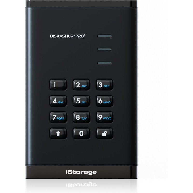 iStorage diskAshur PRO3 SSD 4 To USB Type-A / USB Type-C 3.2 Gen 1 (3.1 Gen 1) Noir