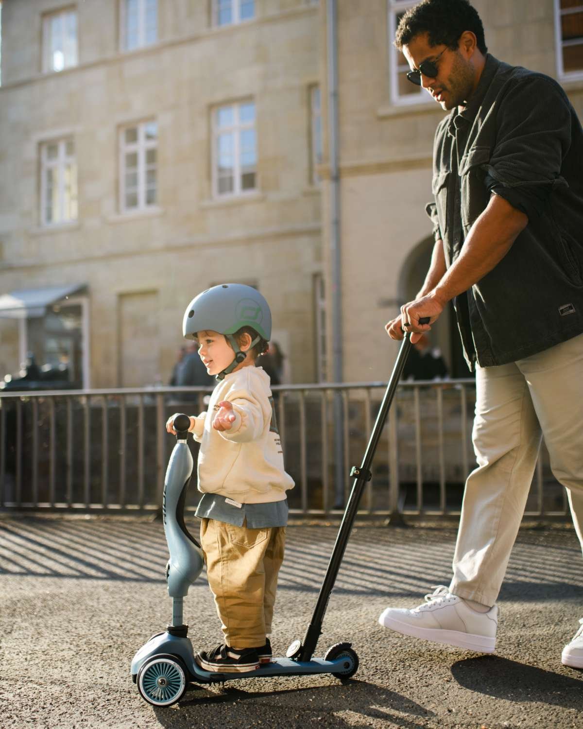 Sparkesykkel og Løpesykkel M/ Foreldrehåndtak | Scoot and Ride Highwaykick 1 Push & Go – NYHET