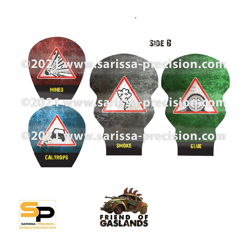 Gaslands: Gaslands Effect Template Set 1