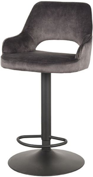 Barkruk Antraciet CM-55.018 Fer B45 x D47 x H92 cm