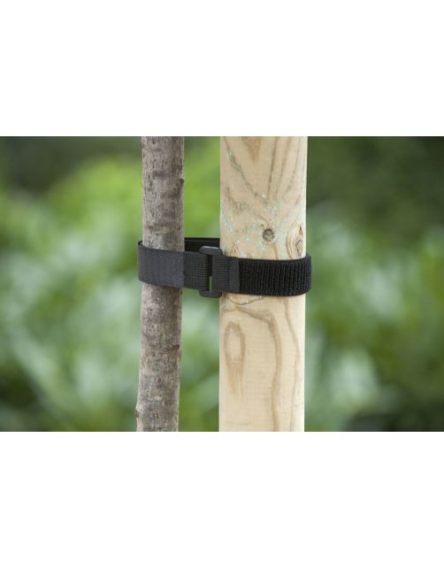 Nature Klittenboomband - Klim-En Geleide Artikel - 2.5x40 cm Zwart 2 stuks