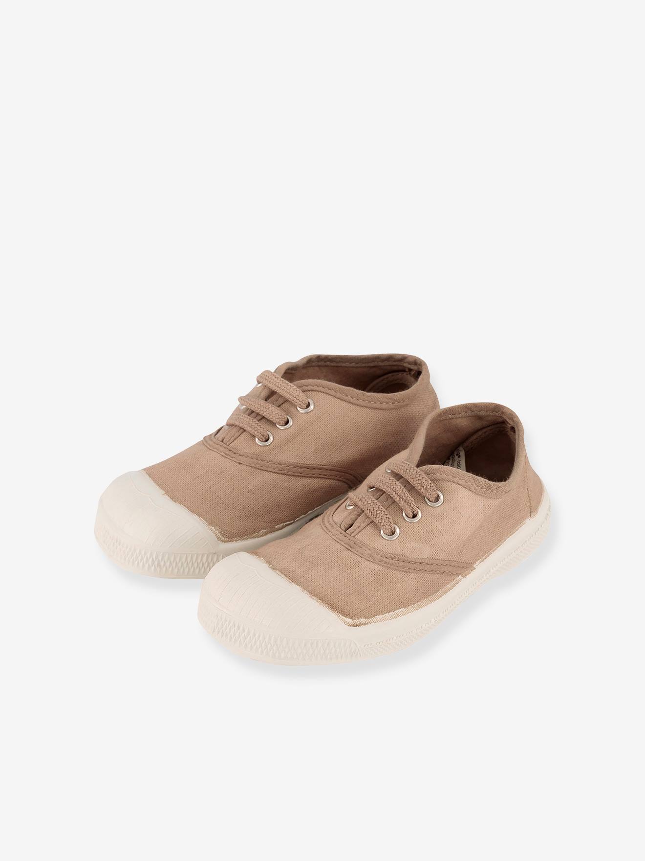 Tênis de algodão cáqui com cadarço BENSIMON®