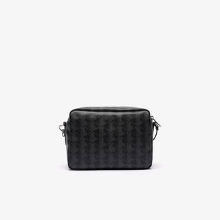 Sac vanity Zely monogramme en toile enduite Portefeuilles & Petite Maroquinerie - Noir - Lacoste - Femme