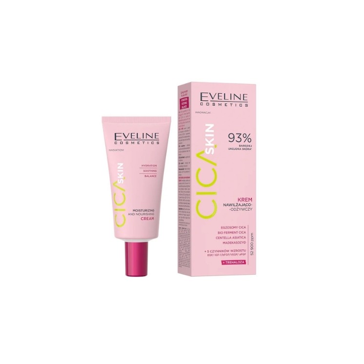 Eveline Cica Skin Feuchtigkeitsspendende und pflegende Gesichtscreme 50 ml