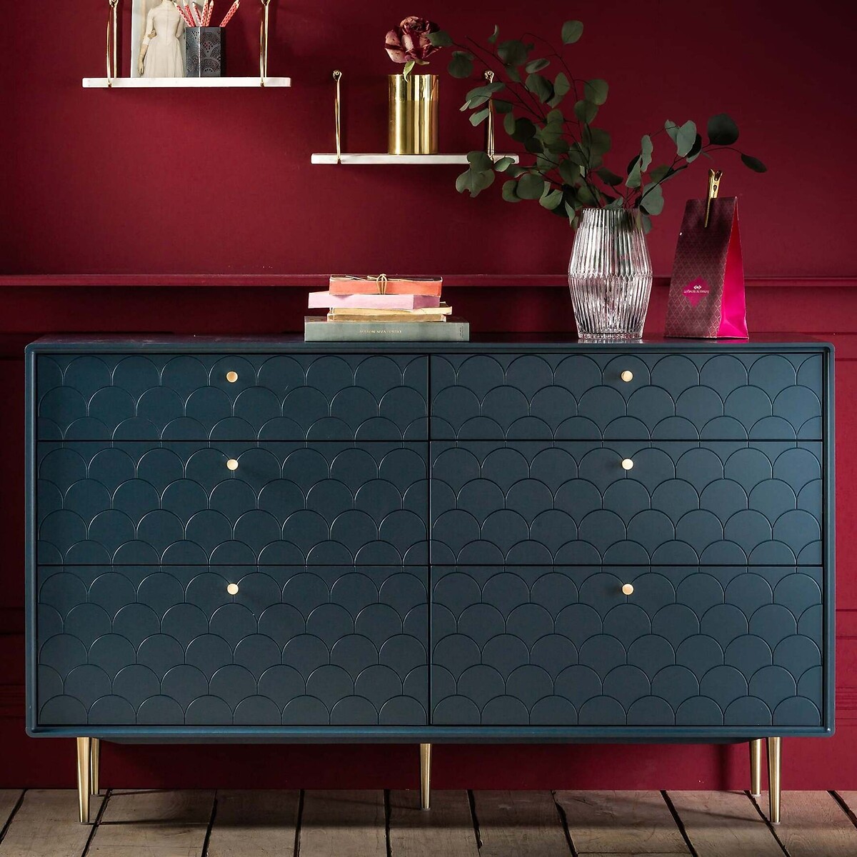 LA REDOUTE INTERIEURS<br>Cômoda 6 gavetas, Luxore