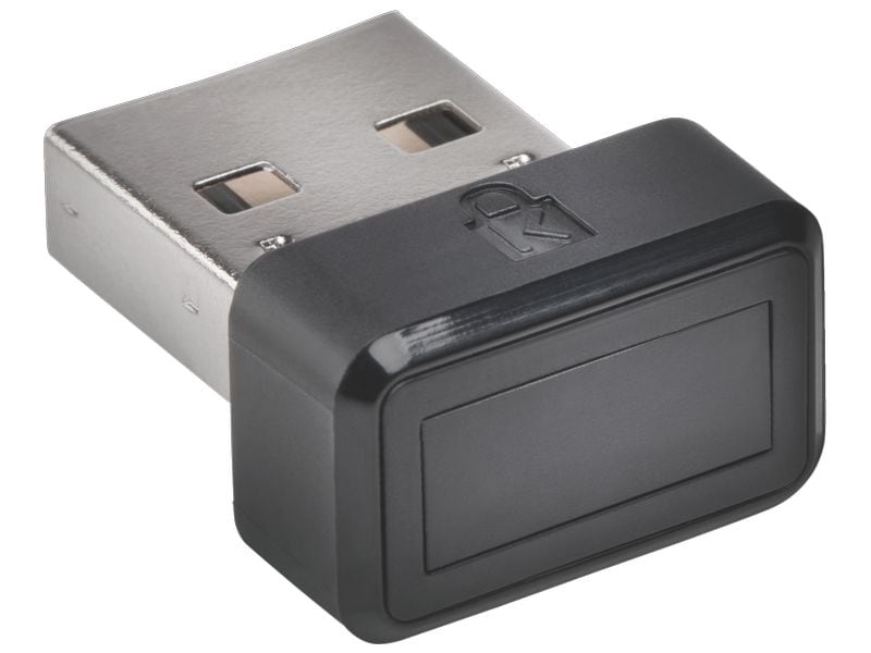 Kensington VeriMark IT Fingerprint Key USB-A, 1 Stück IT Fingerabdruckscanner für Unternehmen mit FIDO2/WebAuthn und Windows Hello Unterstützung