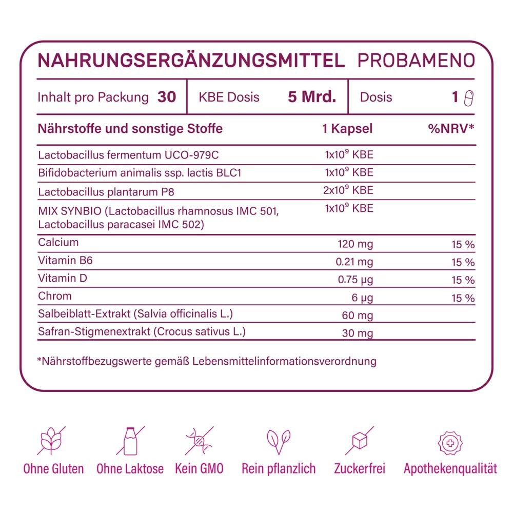 Nupure Probameno Wechseljahre PRO - Vor & während Menopause