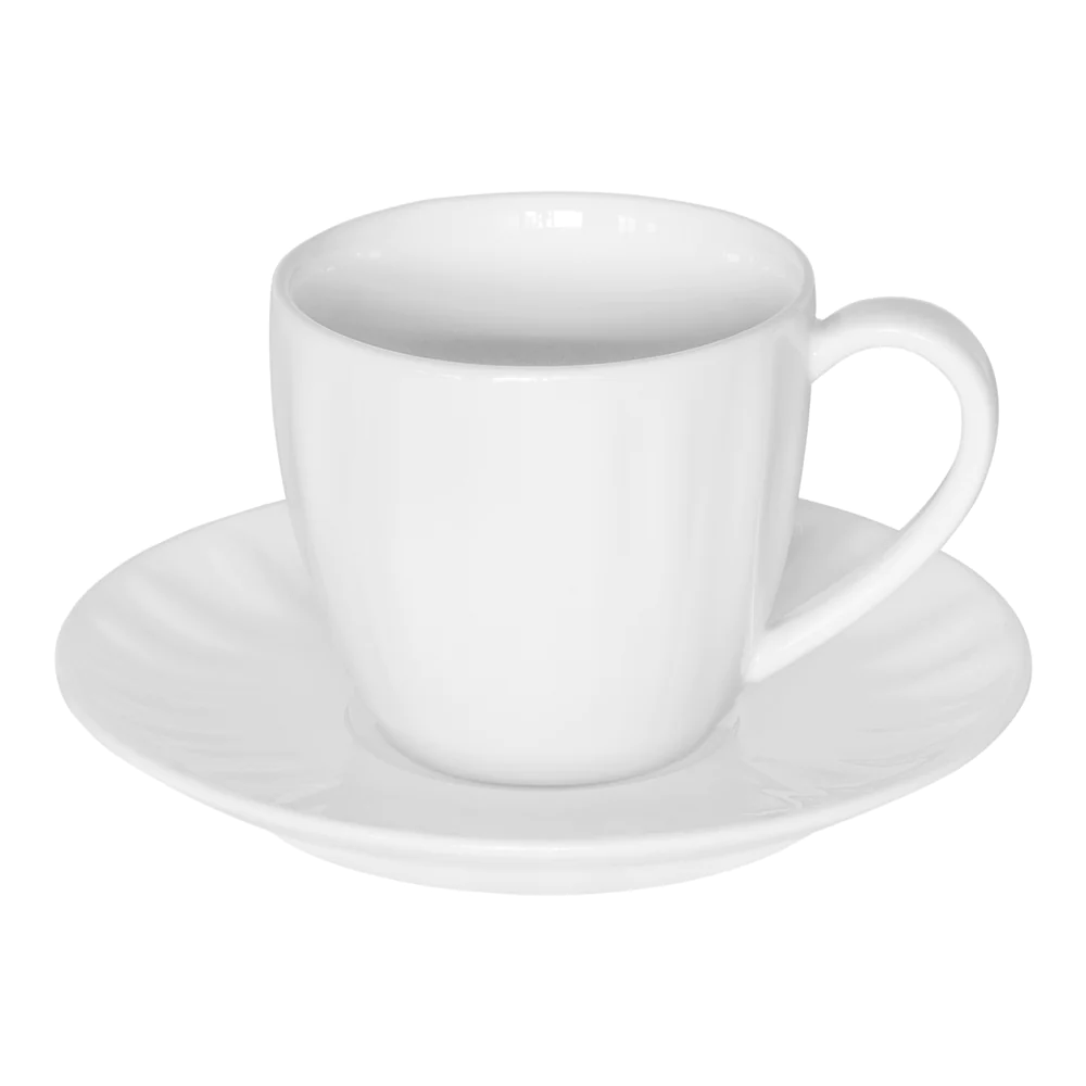 Tasse à café et sa sous-tasse Emma 10 cl (lot de 6) Table passion