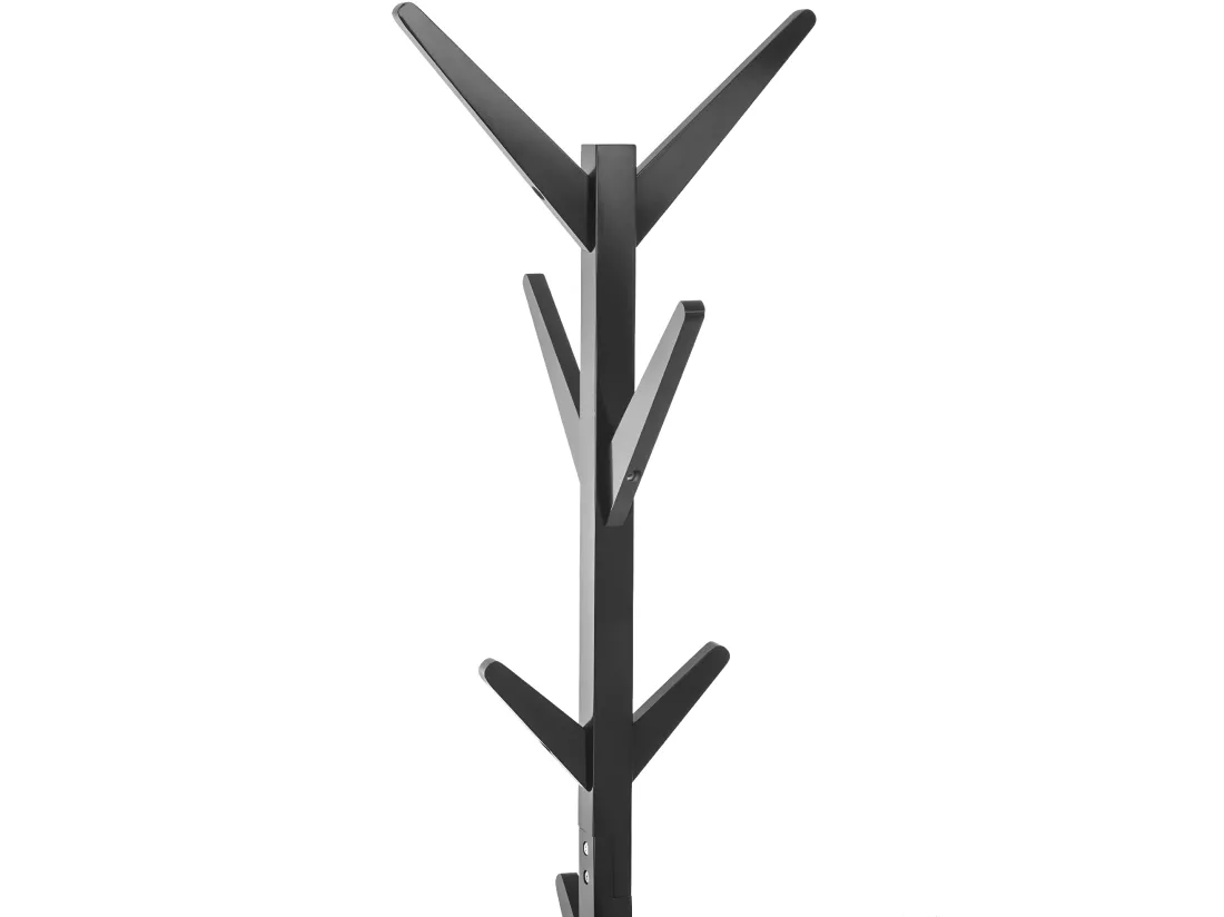 Porte-manteaux en Bois Noir 8 Patères H 173 cm