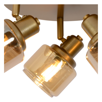 Lucide plafonspot Bjorn Ø38 cm goud