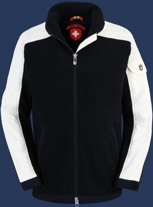 Jet-Jacke MicroFleece, Dunkelblau/Cocos