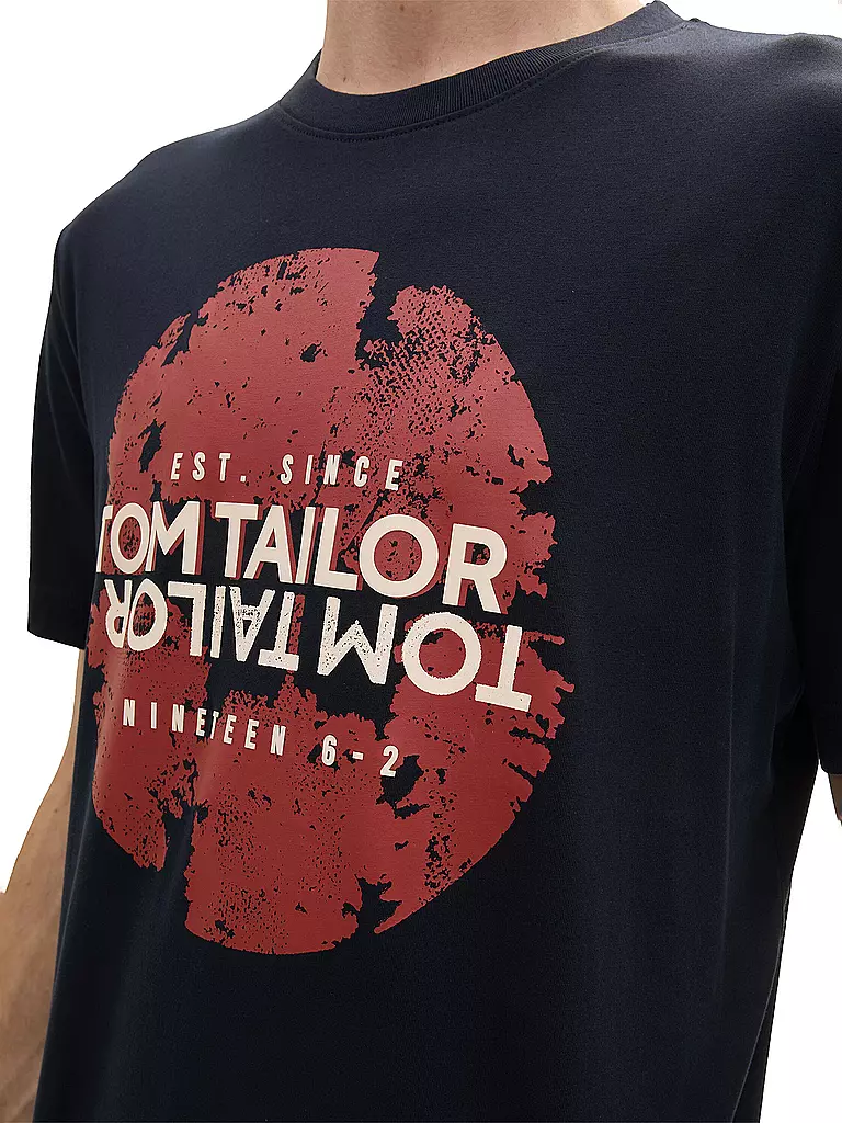TOM TAILOR T-Shirt dunkelblau
