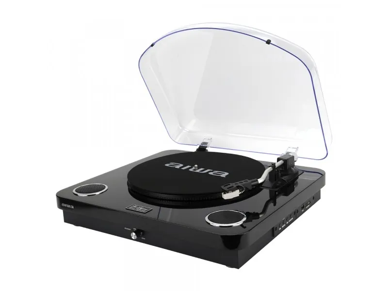 Aiwa GBTUR-120BK, Sort, 33,45,78 rpm, 2.1 EDR, 10 m, 10 W, 100 - 20000 Hz