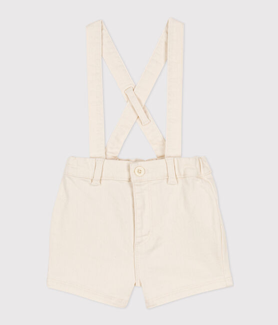 Short à bretelles bébé en denim