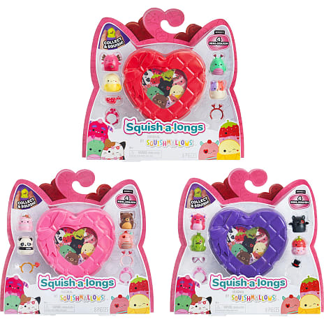 Squish-a-longs Love 4-pak – flere varianter – assorteret