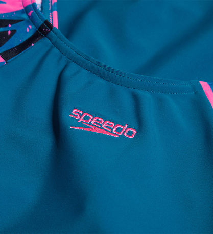 Speedo Bådedragt - HyperBoom Splice Muscleback - Pink/ Grøn