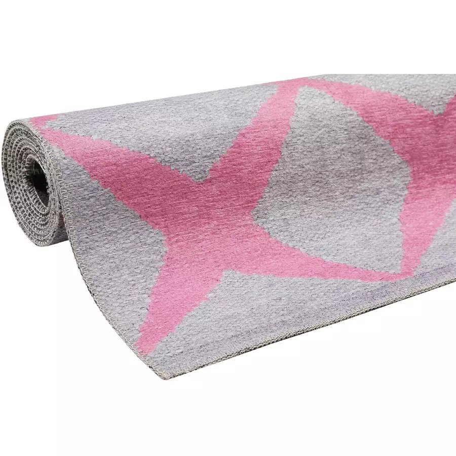 Esprit Kurzflorteppich CALEDON grau rosa