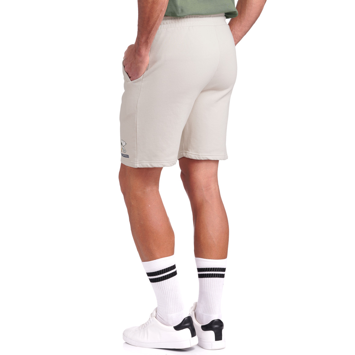 Jonas Nielsen Peanuts Shorts mit Stickerei hellbeige