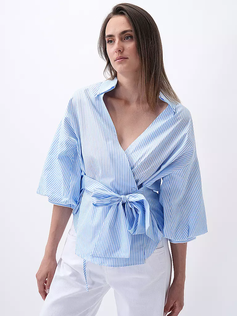 RICH & ROYAL Wickelbluse  hellblau