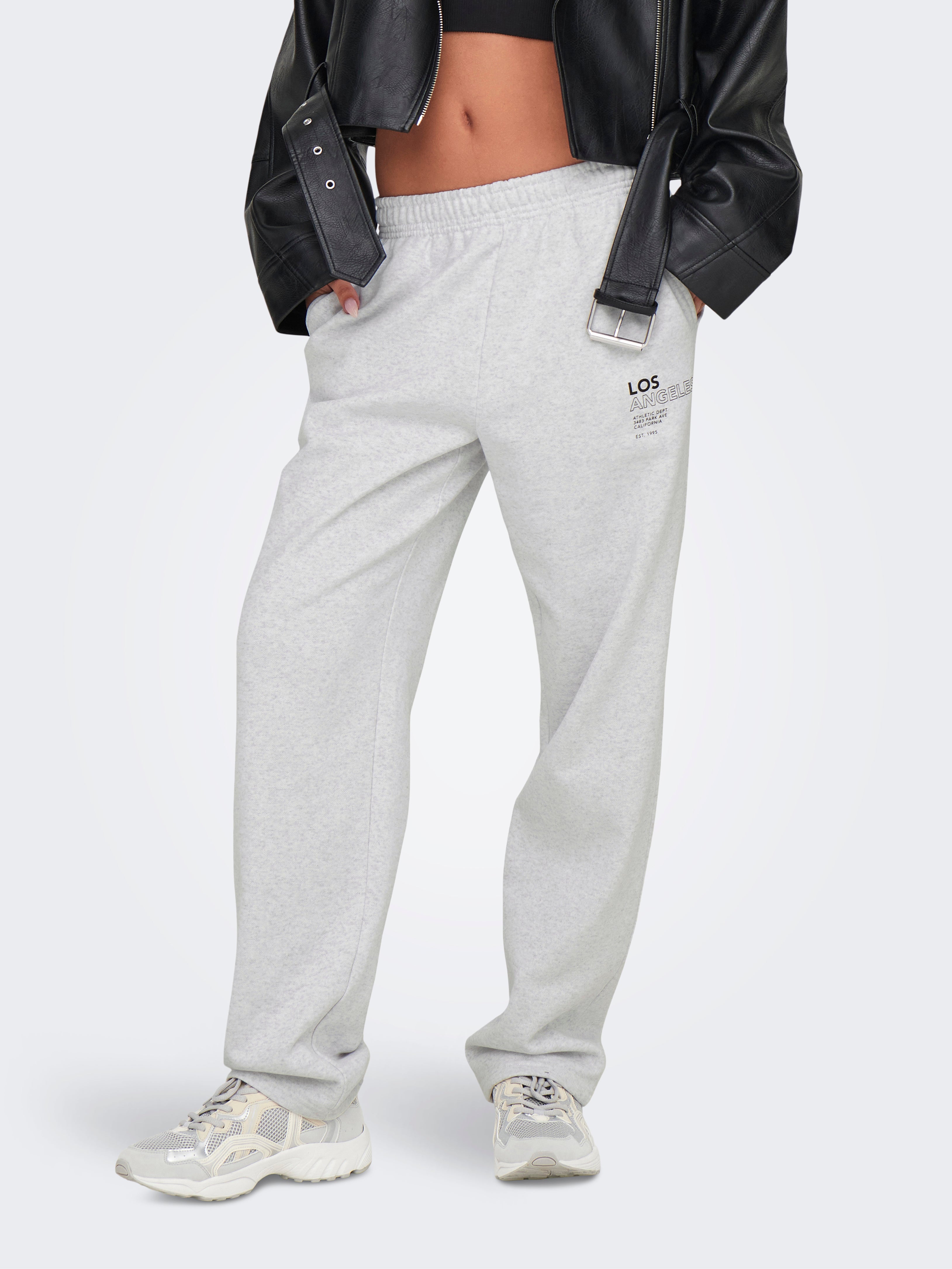 ONLDAZE Weiter Beinschnitt Jogginghose Light Grey Melange