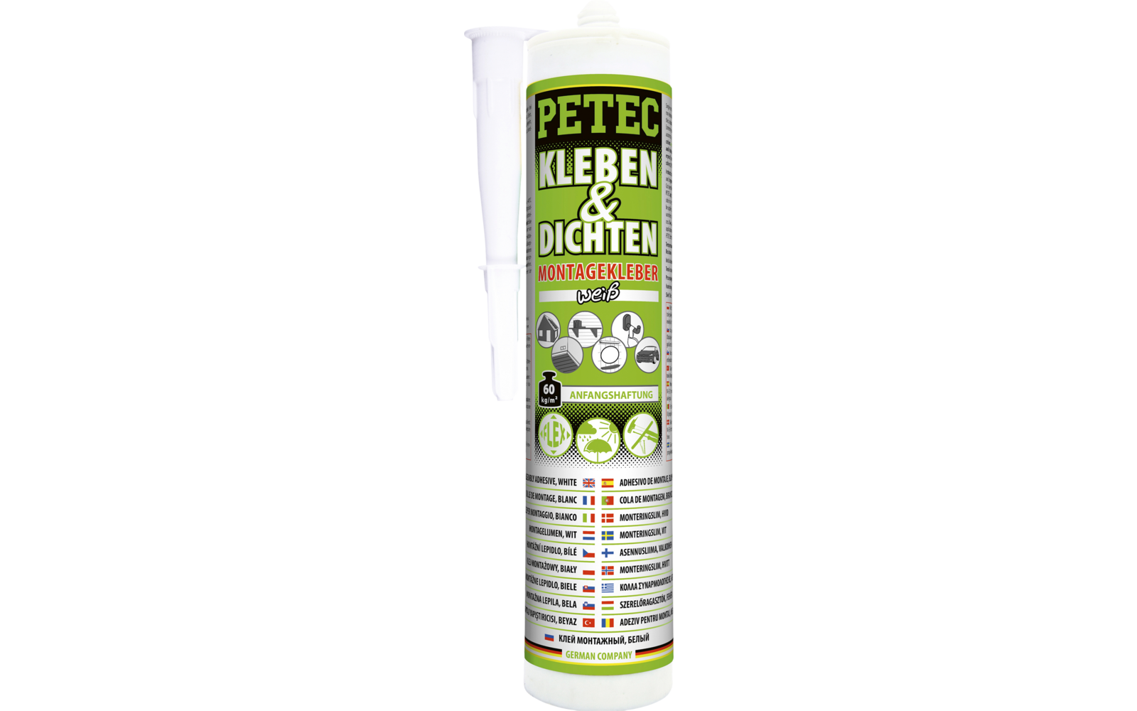 Petec Kleben und Dichten Montagekleber transparent 80 ml