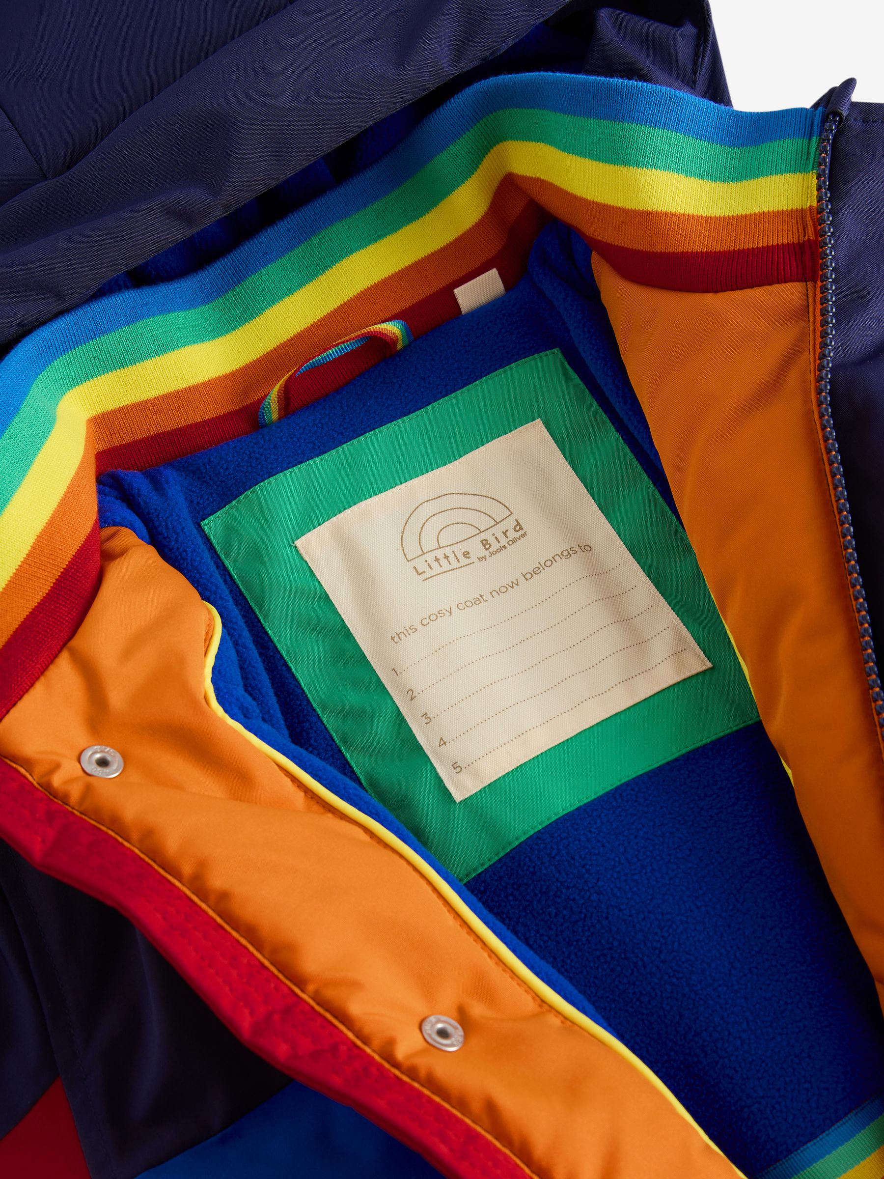 Little Bird by Jools Oliver - Regenboog regenbestendige parka