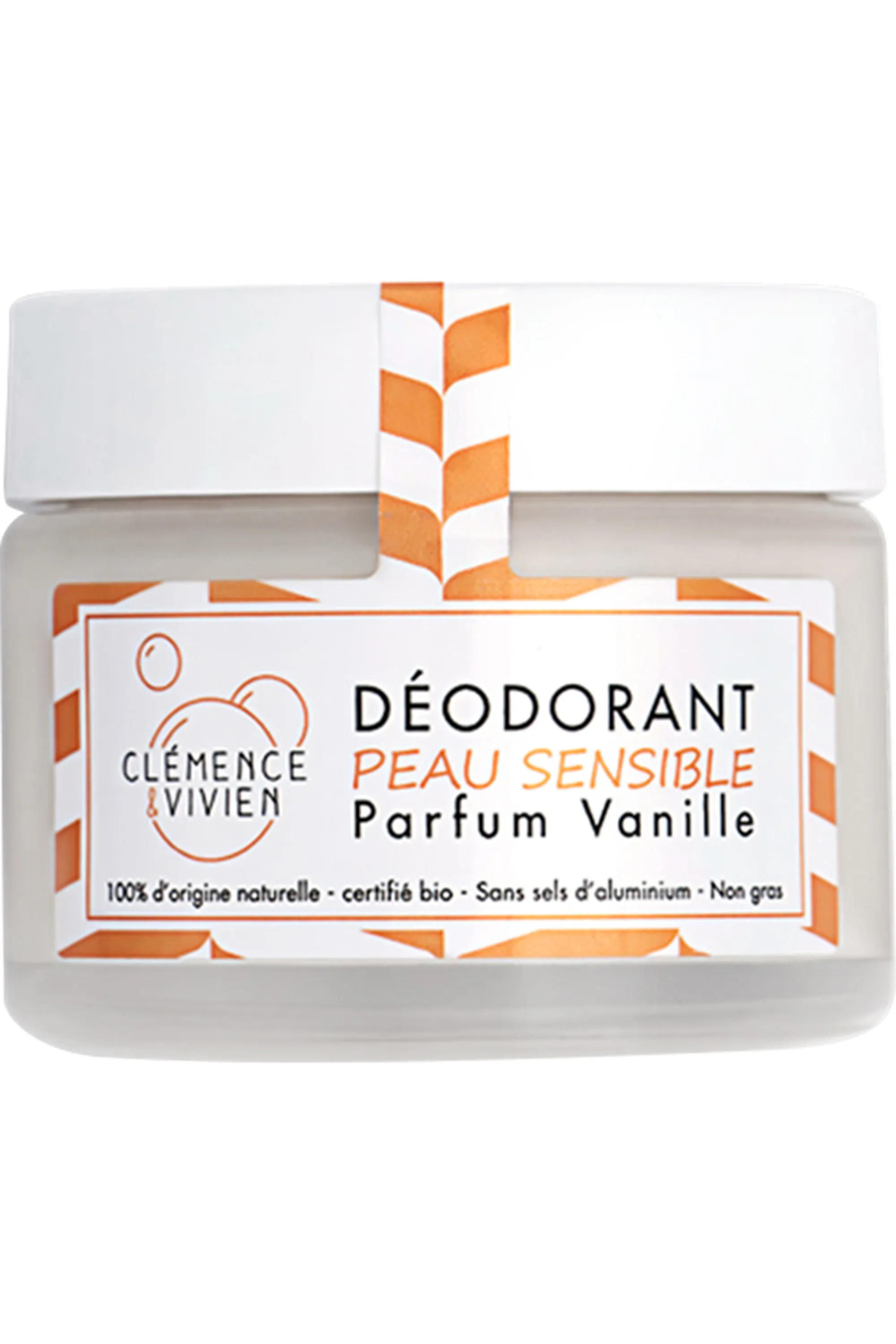 Clémence et Vivien Déodorant crème vanille-50 g