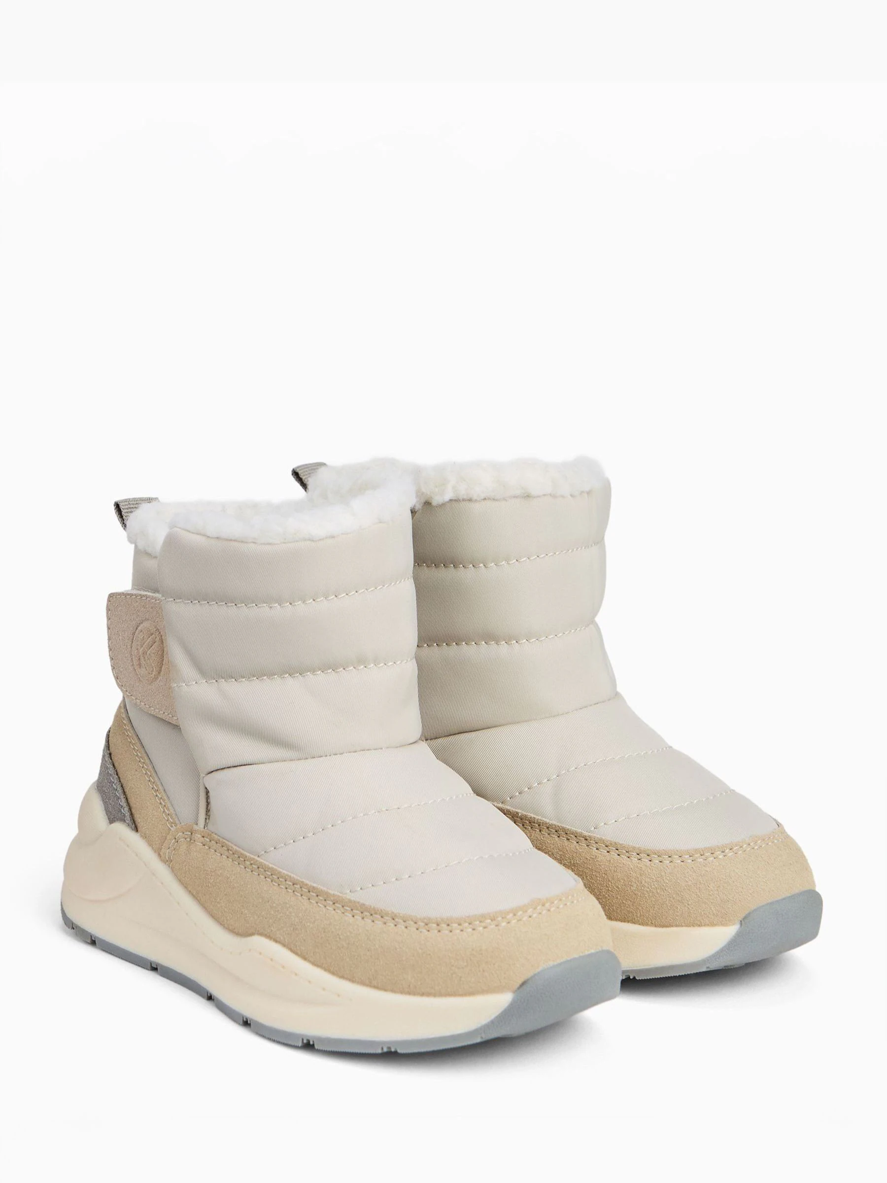 Wit - KIDLY by MORI Quilted Snow Boots