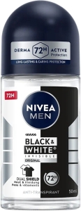 NIVEA MEN Deo Invisible Black & White Roll-on, 50 ml