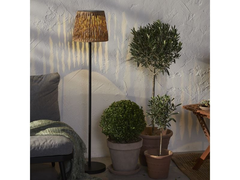 Star Trading Stehleuchte Solar Cesta, 127 cm, Braun/Schwarz Stehlampe