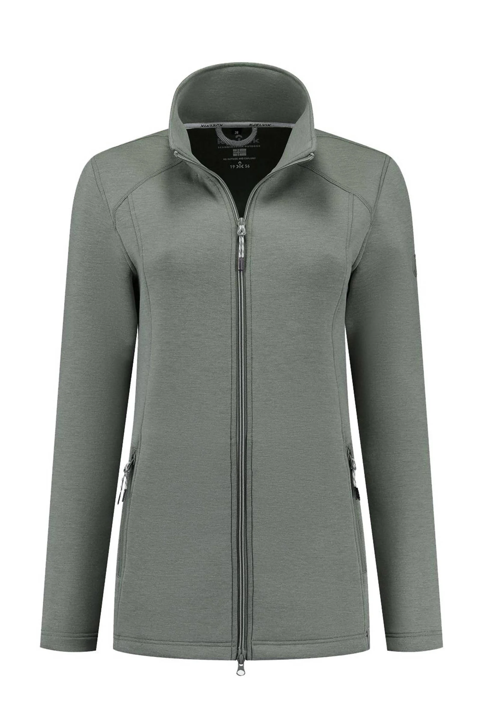 Kjelvik outdoor vest Norna grijsgroen