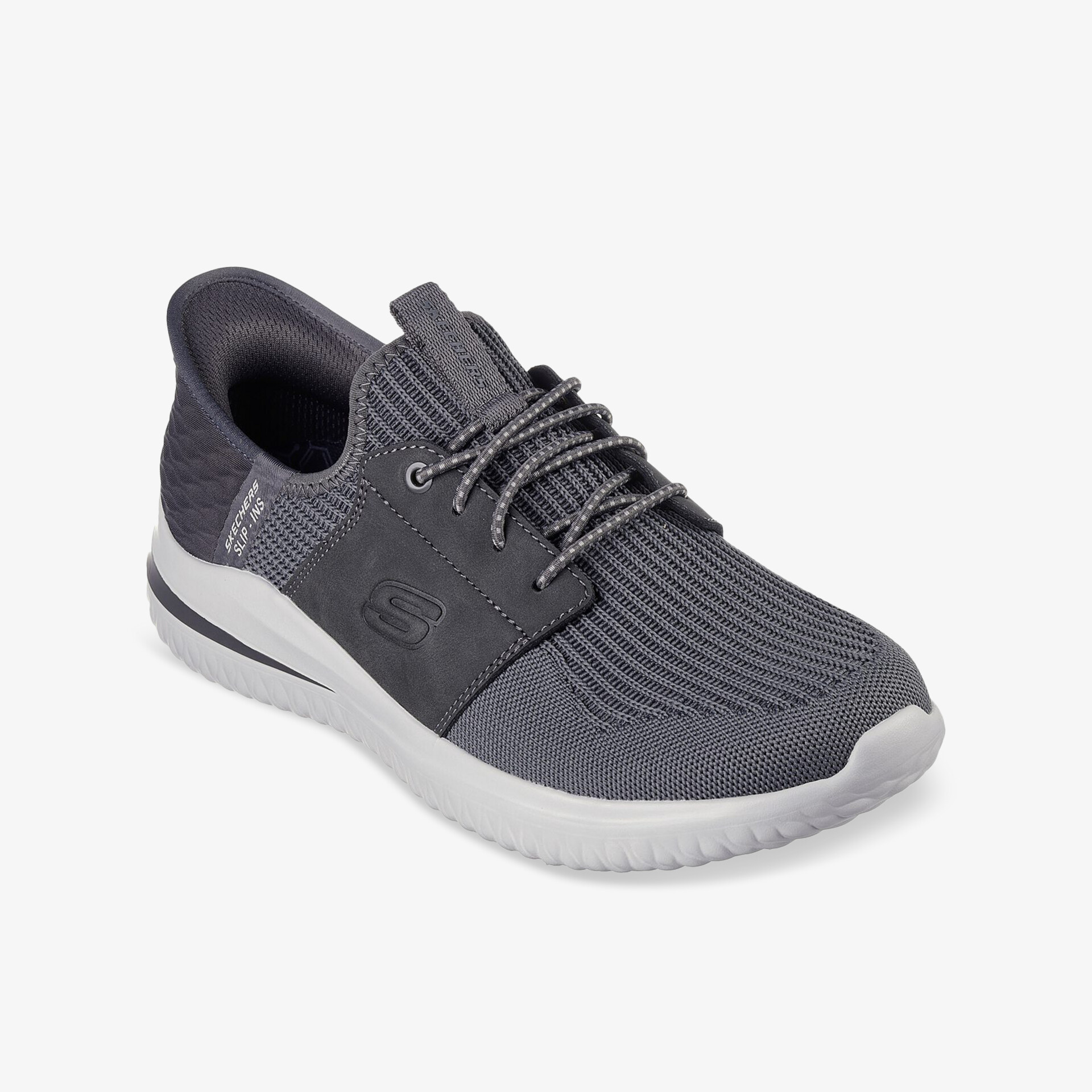 SKECHERS DELSON 3.0 Herren Slip On grau