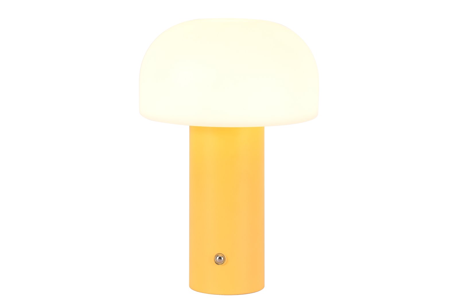 Mush bordlampe Solgul bryter på lampen, 3 nivåer for dimming, medfølger 80cm USB ledning 5V 1800mah batteri, ladetid 2-3 timer, lyser 6-8timer 3000K