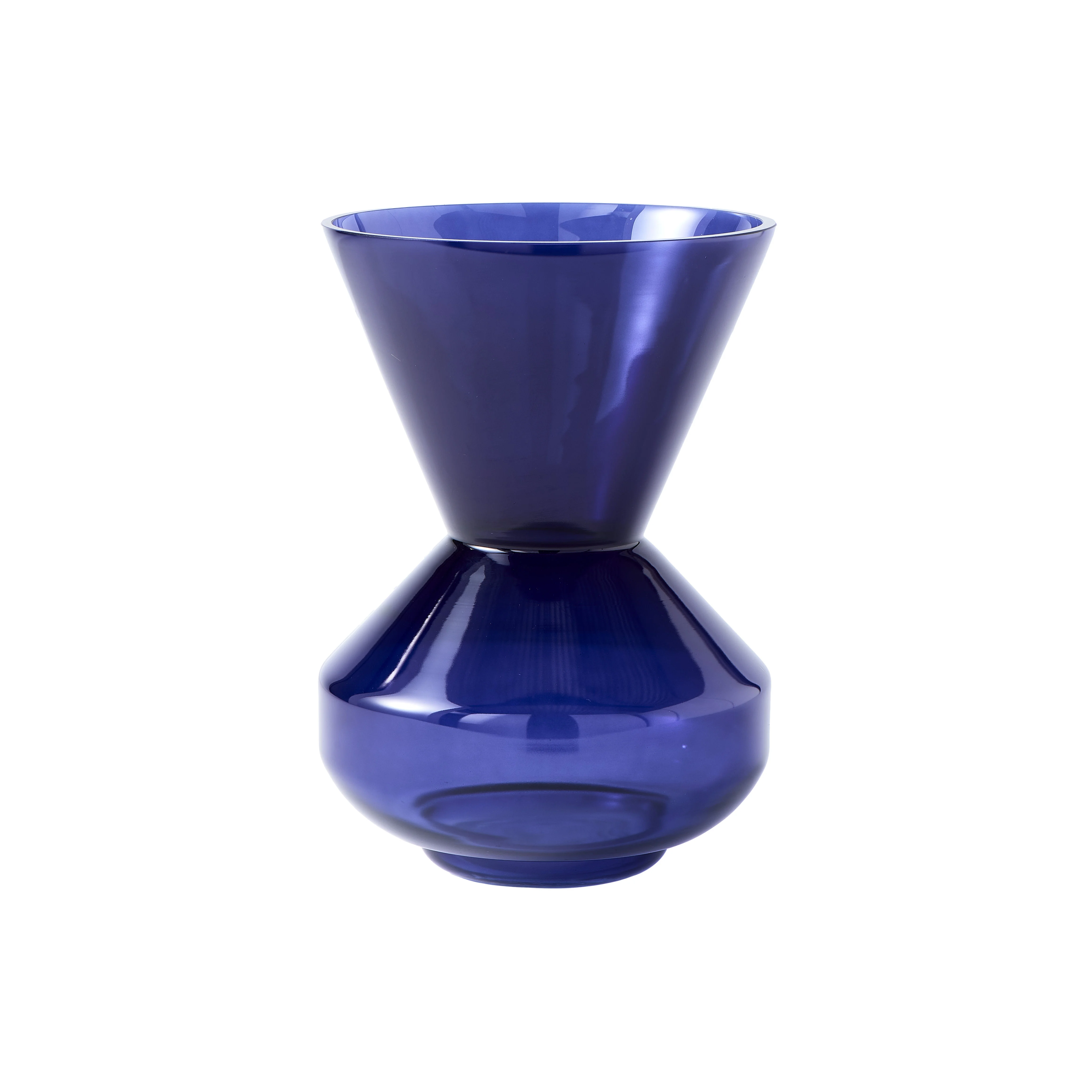 THICK NECK - Vase verre | Bleu