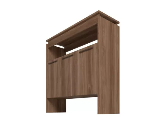 Comptoir BAR 3 Portes 3 Niches Châtaignier FLOAT L 90 H 90 P 29.5 cm