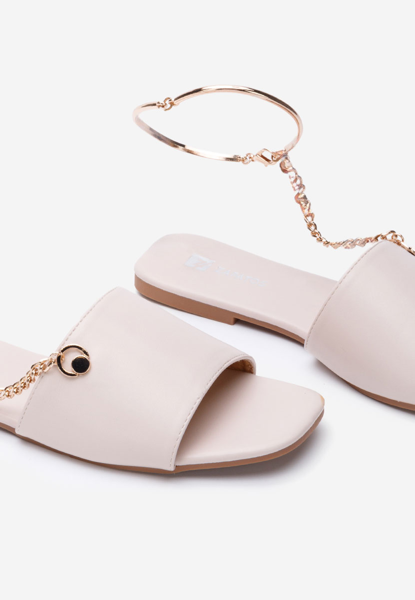 Mules femme beige Tolecia