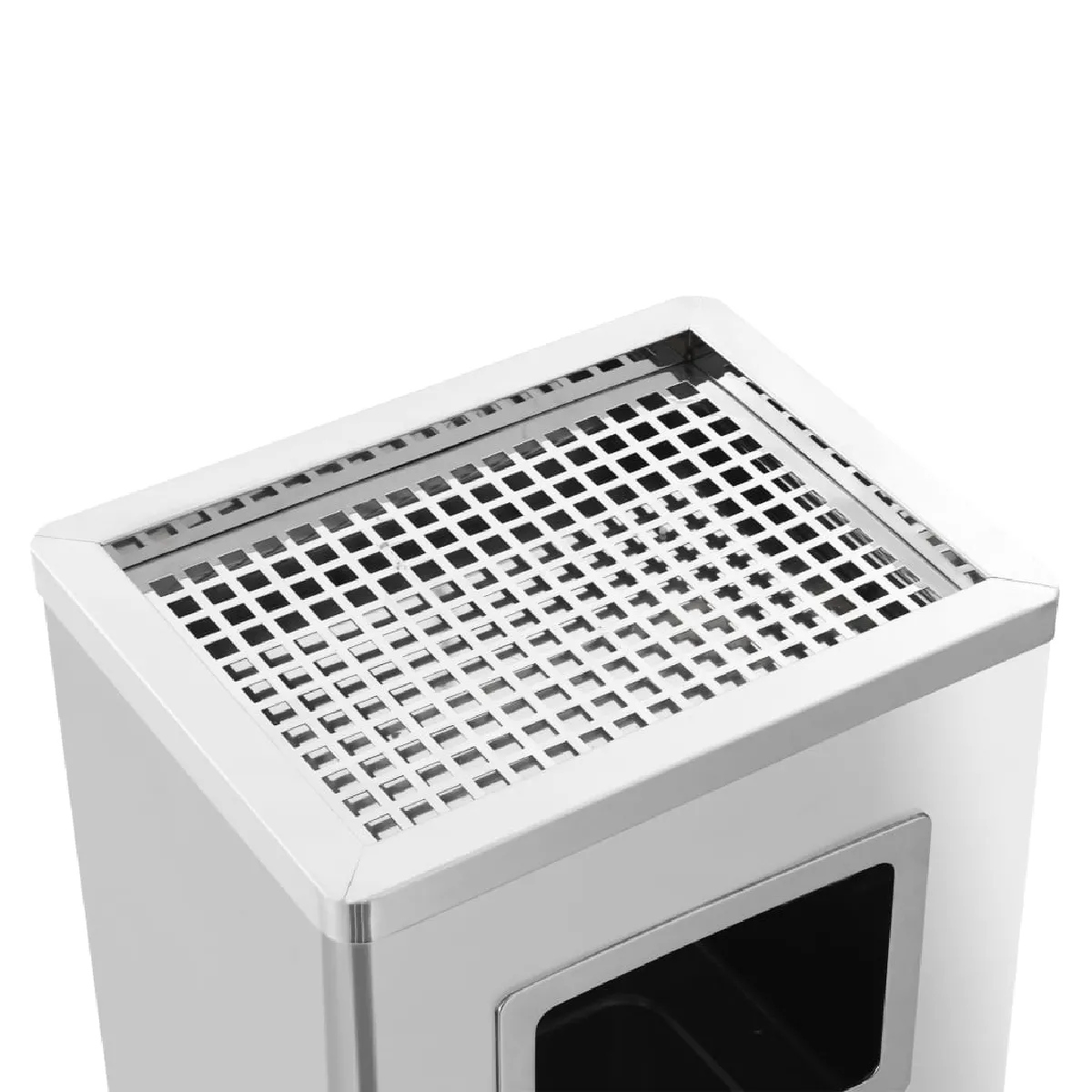 vidaXL Poubelle cendrier - 45L - Argenté
